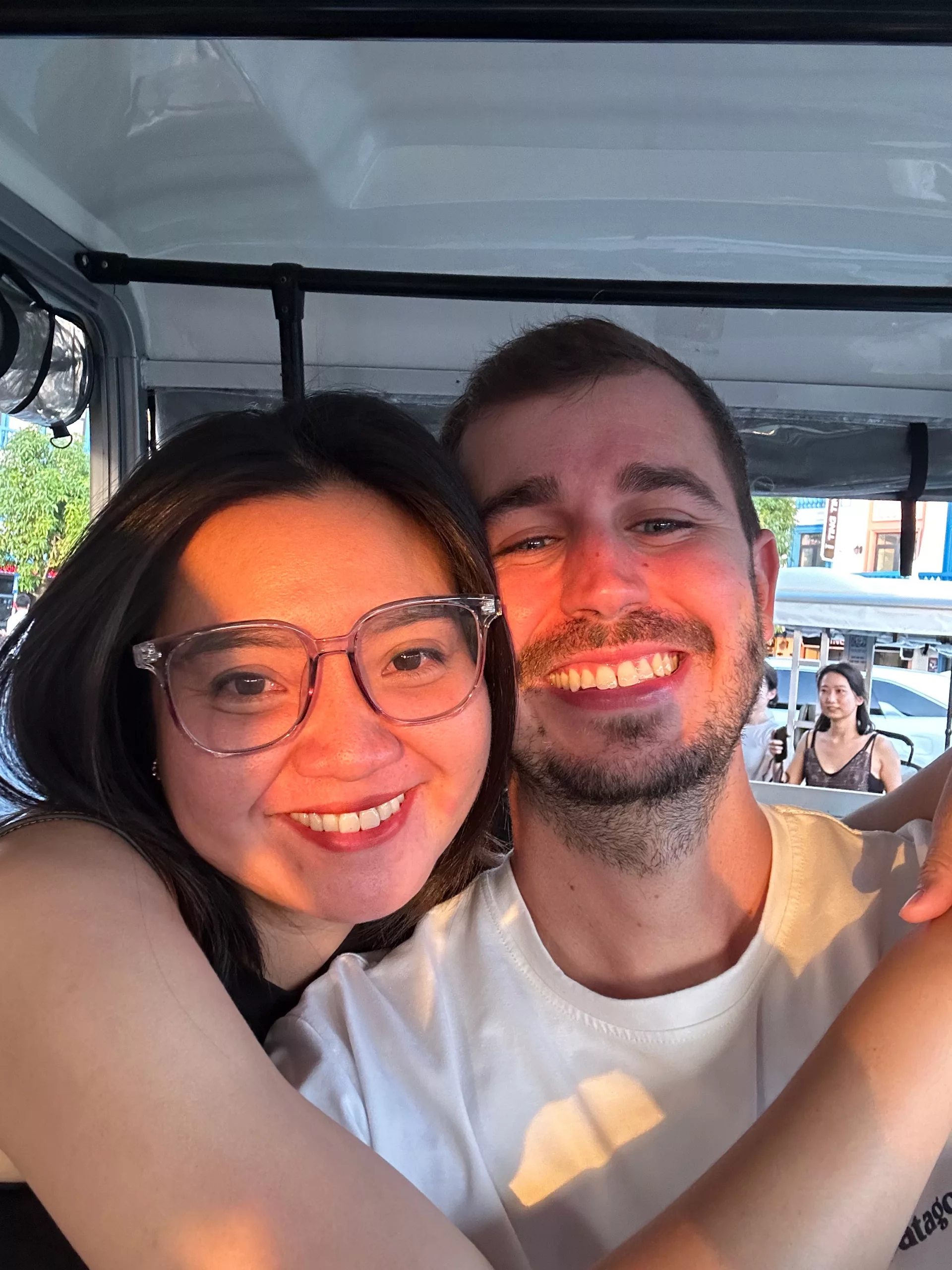 Muoi y Jon En Phu Quoc al atardecer