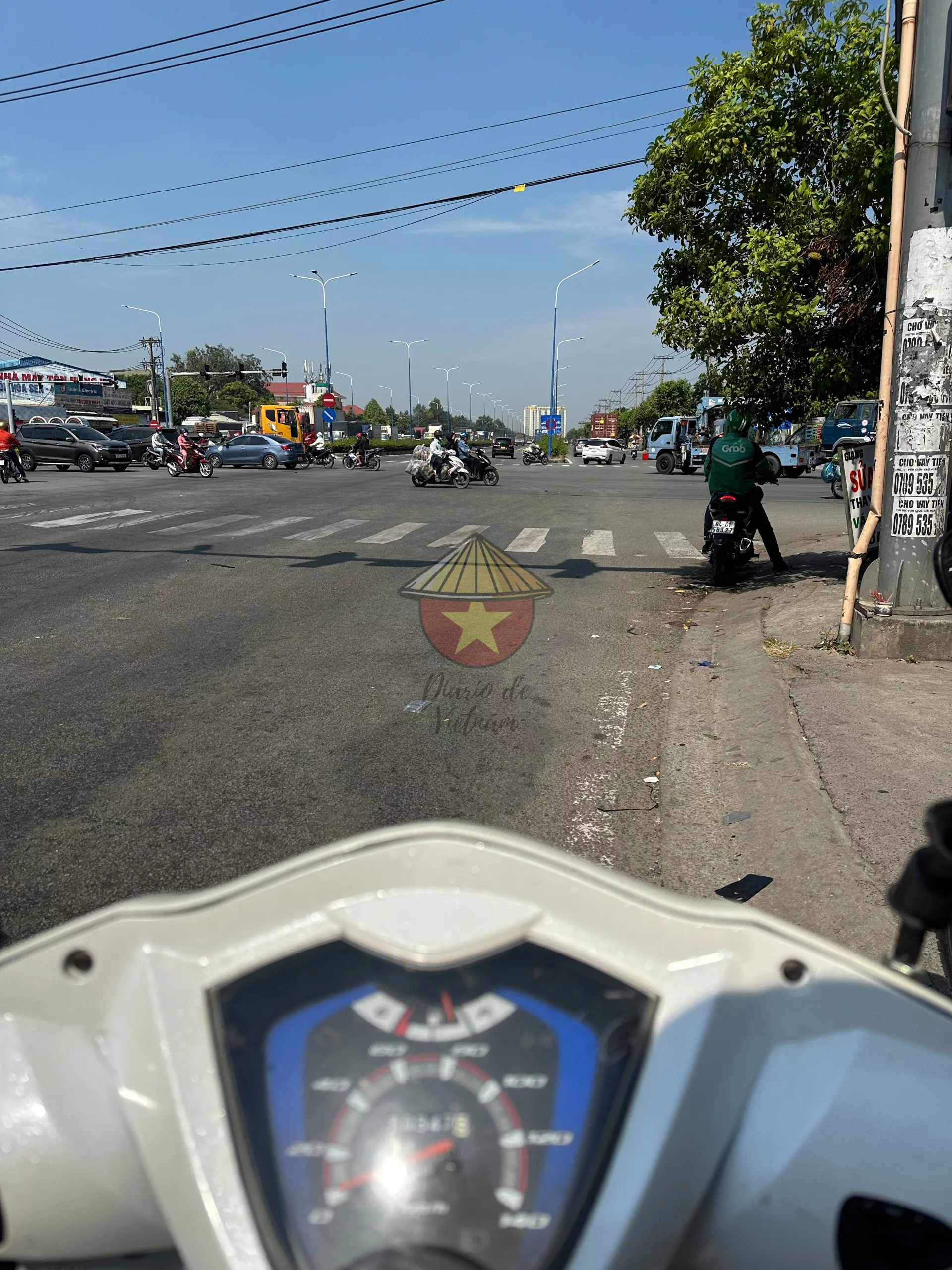 De camino a Ben Duoc en moto