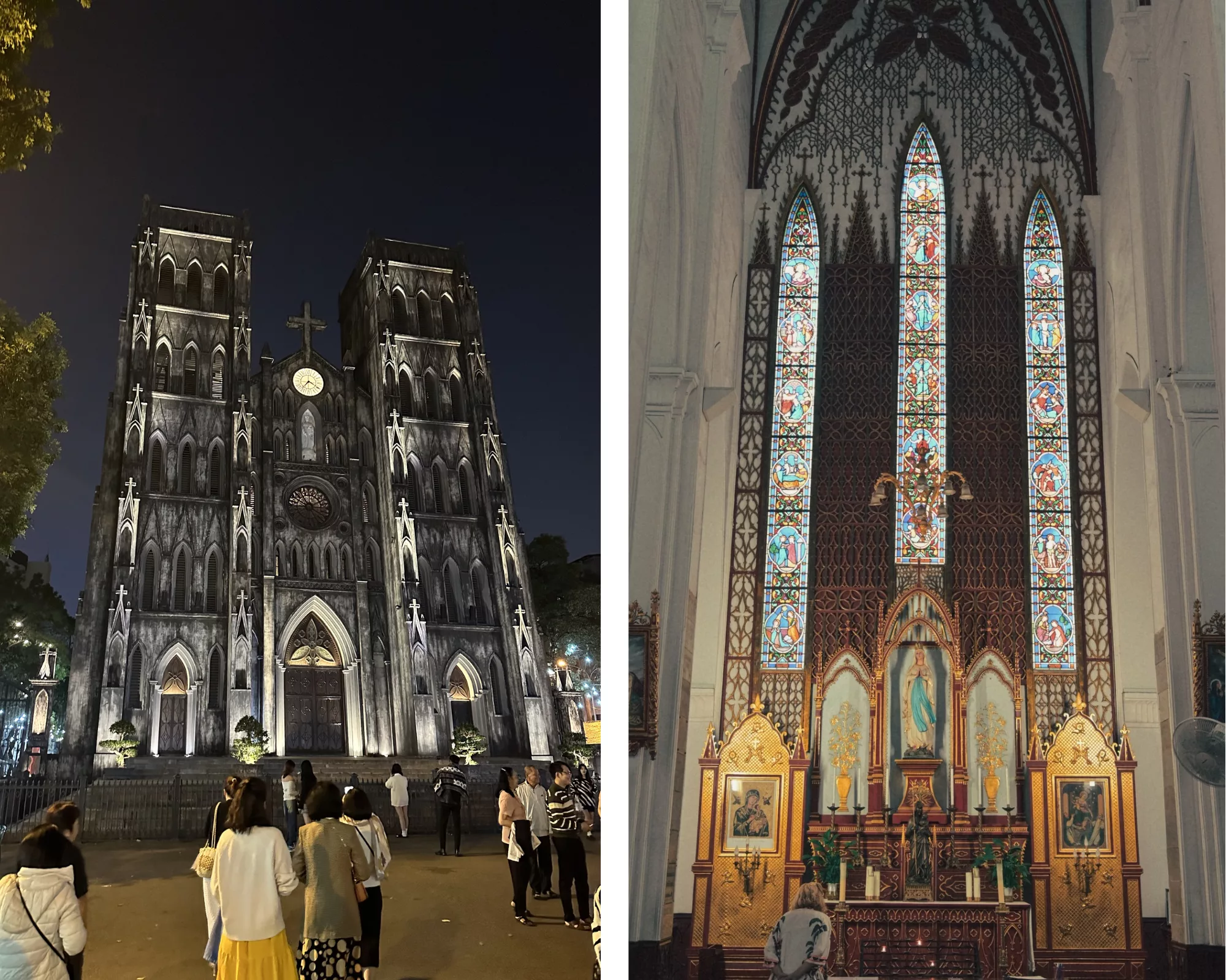 La Catedral de San José es uno de los monumentos religiosos más emblemáticos de Hanoi